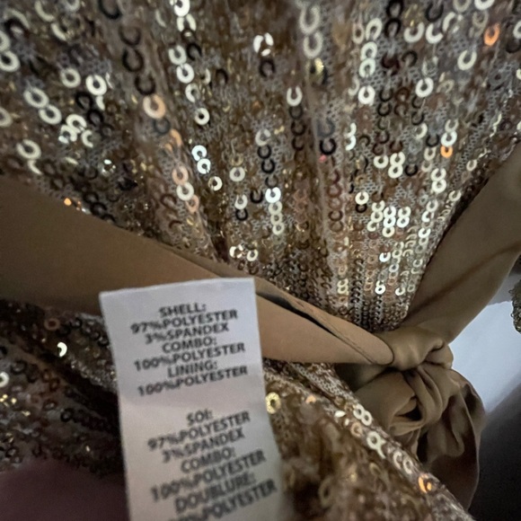 Ramy brook gold sequin dress gorgeous! Perfect the the upcoming holidays!! - Picture 6 of 6